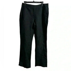 Talbots Heritage Black Linen Blend Pants Size 10